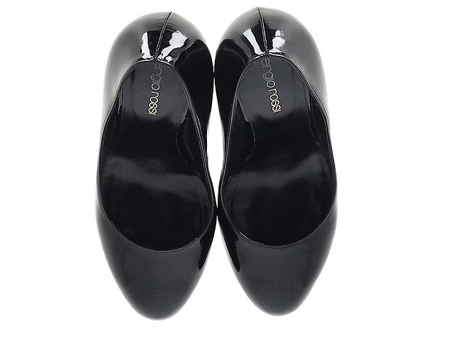 Décolleté Sergio Rossi con tacco alto in vernice nera Nero - vista 6
