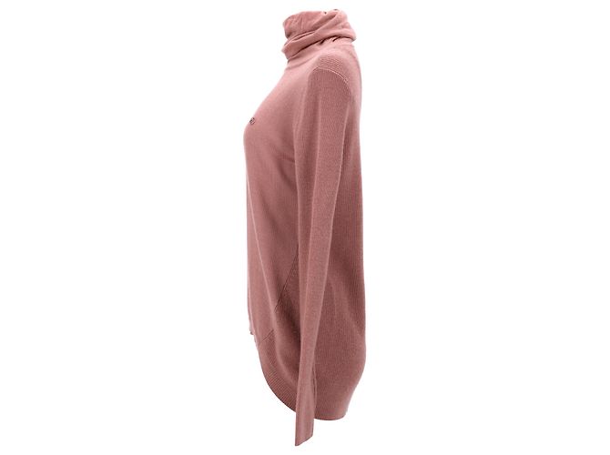 Giorgio Armani Rollkragenpullover von Armani Jeans aus rosafarbener Wolle - Ansicht 2
