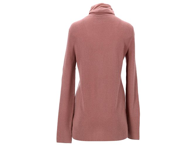 Giorgio Armani Rollkragenpullover von Armani Jeans aus rosafarbener Wolle - Ansicht 3