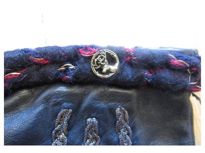 Luvas de Couro Chanel Cinza antracite - vista 2