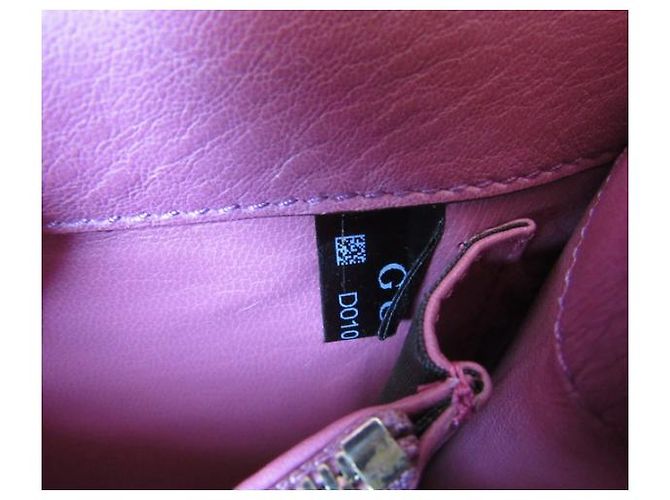 Borsa a mano Gucci 1973 in pelle rosa - vista 11