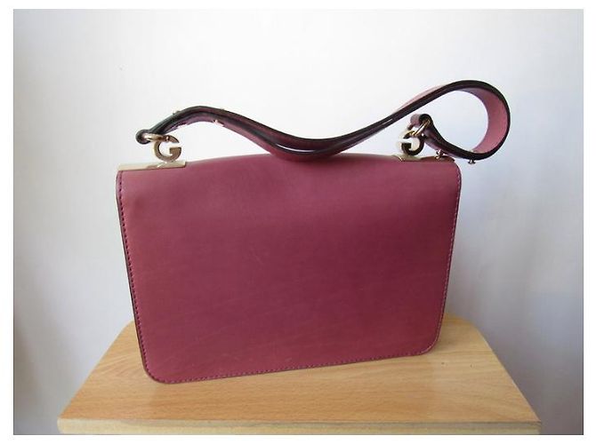 Borsa a mano Gucci 1973 in pelle rosa - vista 5