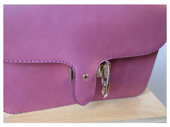 Borsa a mano Gucci 1973 in pelle rosa - vista 7
