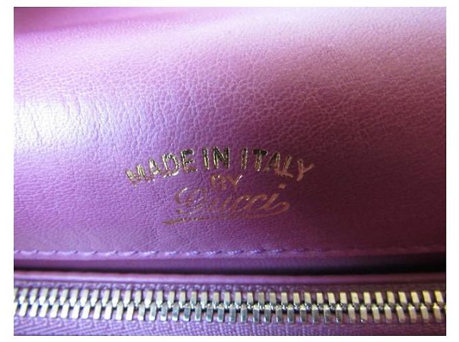 Borsa a mano Gucci 1973 in pelle rosa - vista 9