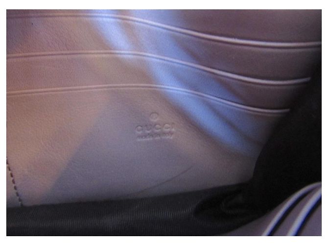 Pochette Gucci in pelle Interlock Lavanda - vista 6