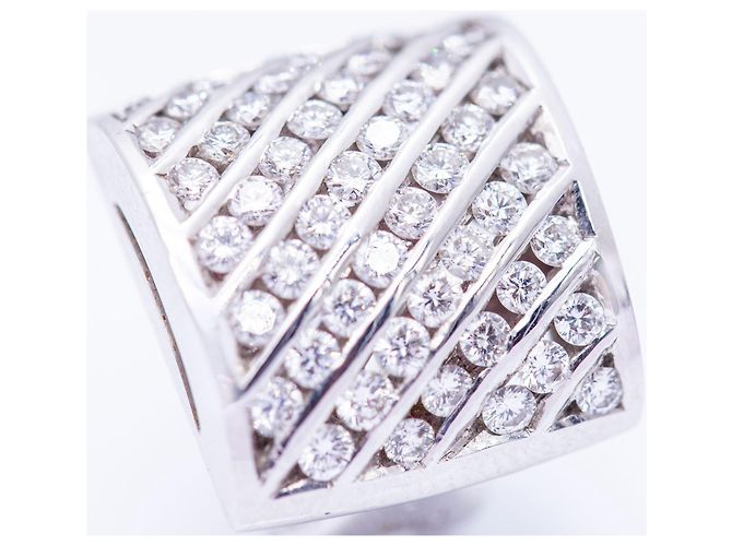 Autre Marque Brincos de diamante em ouro branco - vista 4