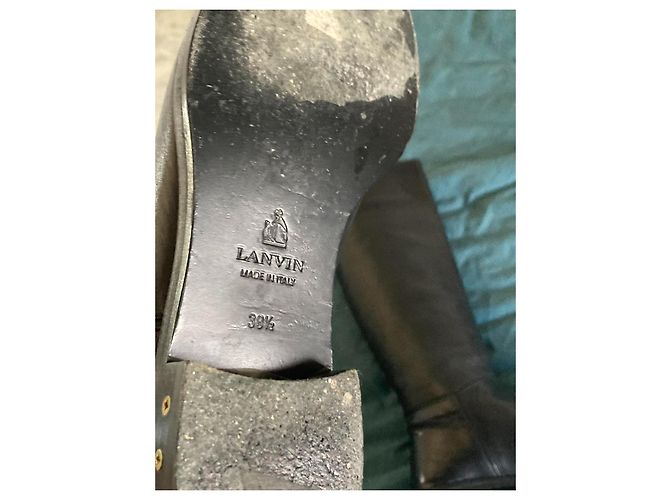 Botas de montar Lanvin de piel negra Negro - vista 3