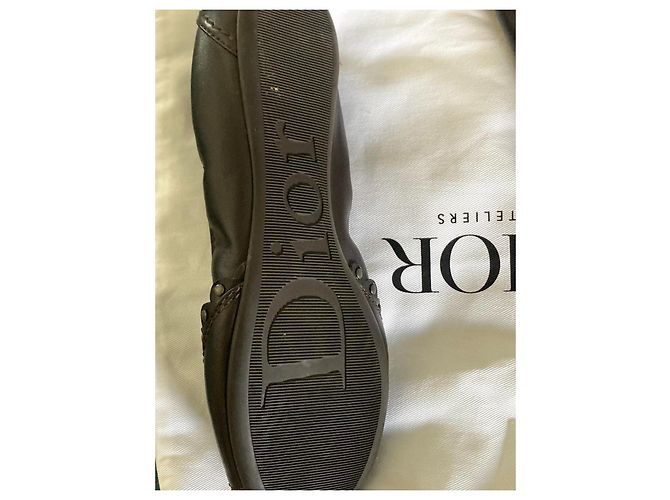 Bailarinas Dior de piel marrón oscuro - vista 3