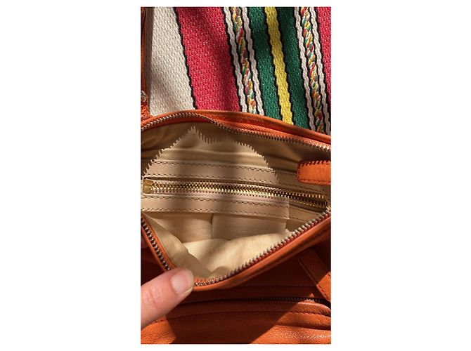 Borsa a mano Givenchy in pelle arancione - vista 3