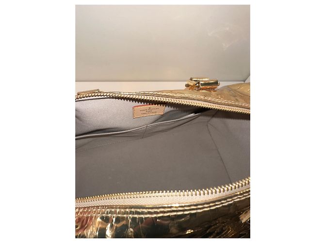 Louis Vuitton Speedy 30 Specchio Borsa a mano in pelle oro D'oro - Ansicht 7