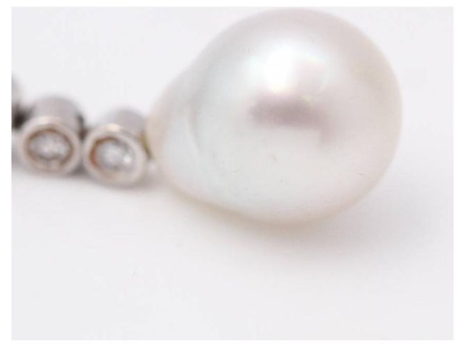 Autre Marque Orecchini con Perla Australiana e Diamanti Bianco - vista 7