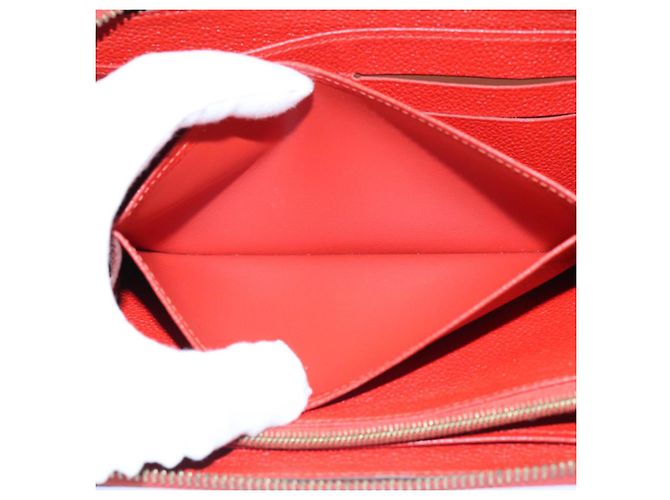 Zippy LOUIS VUITTON Portafoglio con zip Empreinte Monogram Rosso M63691 LV Auth bs10719 - vista 10