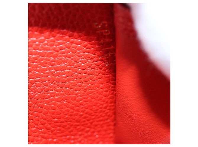 Zippy LOUIS VUITTON Portafoglio con zip Empreinte Monogram Rosso M63691 LV Auth bs10719 - vista 12