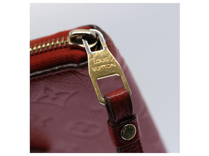 Zippy LOUIS VUITTON Portafoglio con zip Empreinte Monogram Rosso M63691 LV Auth bs10719 - vista 8
