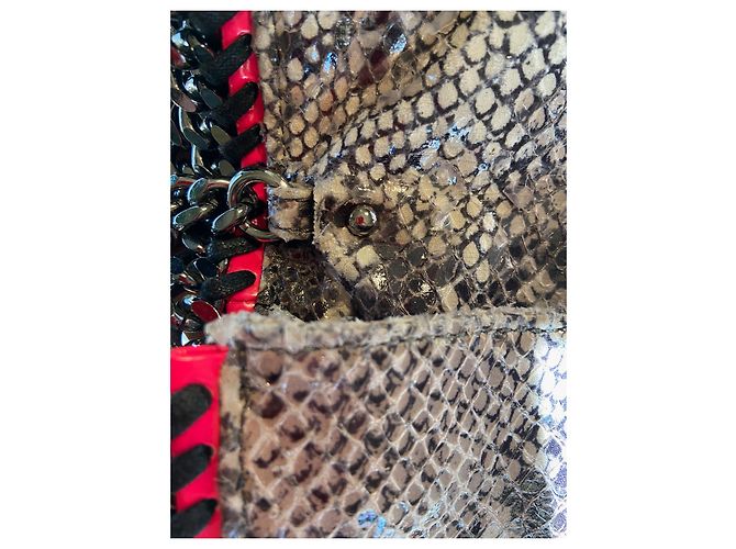 Stella Mc Cartney Pochette Stella McCartney Falabella Grigia Rosa Grigio - vista 10