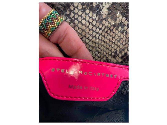 Stella Mc Cartney Pochette Stella McCartney Falabella Grigia Rosa Grigio - vista 12