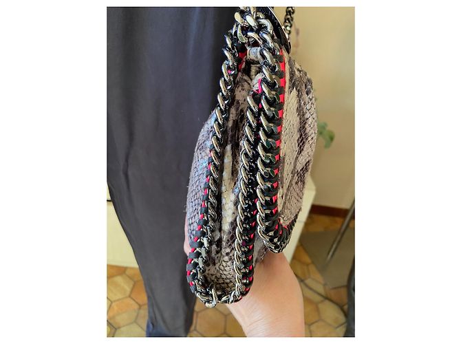 Stella Mc Cartney Pochette Stella McCartney Falabella Grigia Rosa Grigio - vista 4