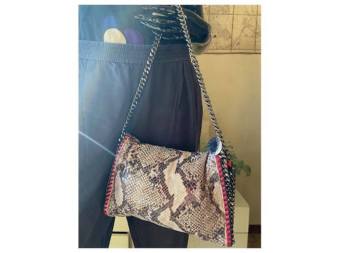 Stella Mc Cartney Pochette Stella McCartney Falabella Grigia Rosa Grigio - vista 6