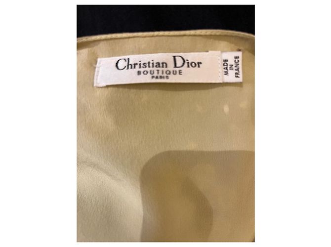 Christian Dior Robe, Lackfarben Cocktail-Chiffon Hellgrün - Ansicht 4