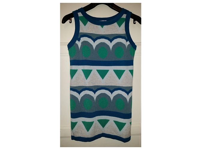 Suéter Eric Bompard de cachemira y seda con patrones abstractos azul gris verde Multicolor - vista 5