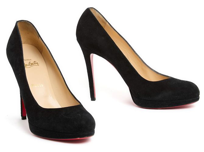 Christian Louboutin Bomba simple o Fifi UE40 Ante Negro Prístino - vista 2
