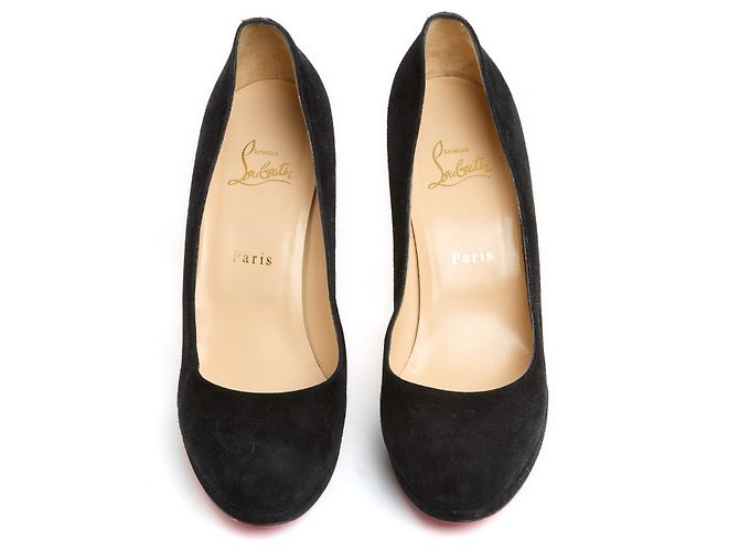 Christian Louboutin Bomba simple o Fifi UE40 Ante Negro Prístino - vista 3