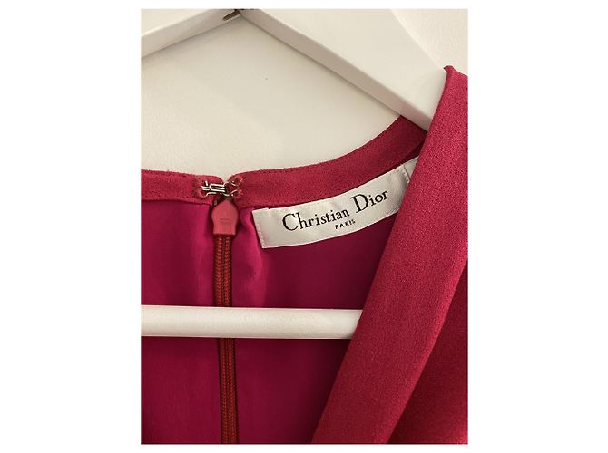 Christian Dior Kleid Fuchsia Seide Fuschia - Ansicht 2