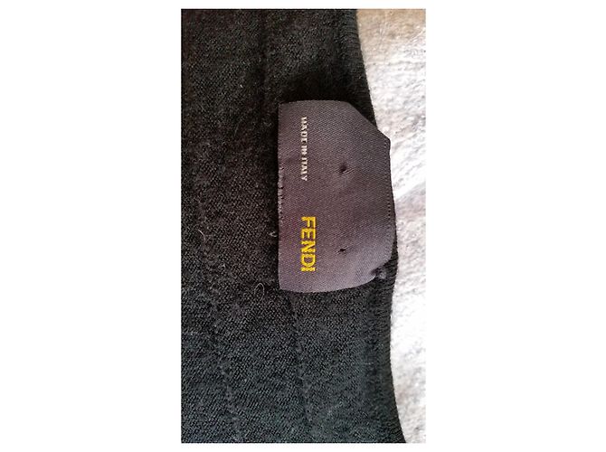 Fendi Weste Schwarz aus Wolle - Ansicht 12