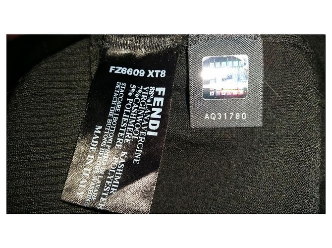 Fendi Weste Schwarz aus Wolle - Ansicht 4