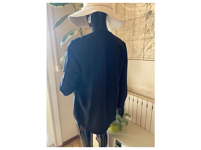 Blusa de seda negra Sandro Negro - vista 3