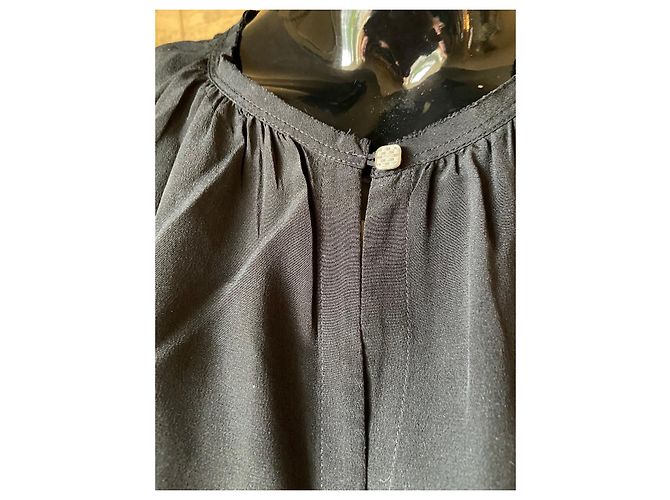 Blusa de seda negra Sandro Negro - vista 4