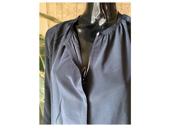 Blusa de seda negra Sandro Negro - vista 5