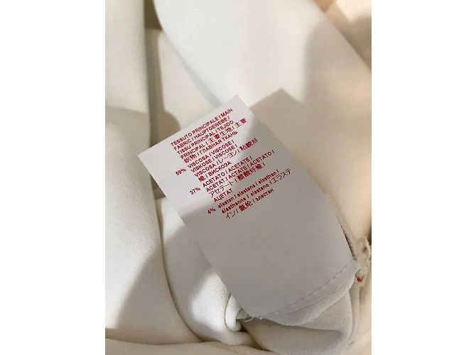 MARNI Tops T.IT 38 Viscosa Blanco - vista 5