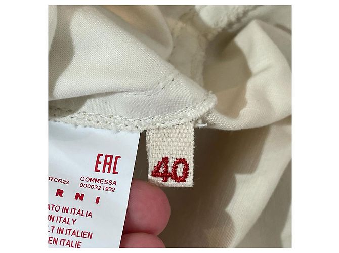 Pantalones MARNI T.IT 40 Algodón Crudo - vista 7