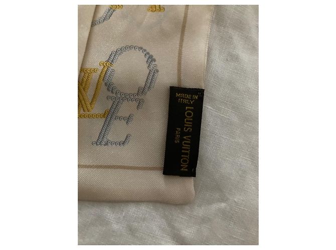 Louis Vuitton Bandeau Liebe Seidenschal Mehrfarbig Mehrfarben - Ansicht 2
