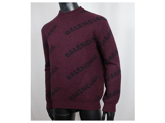 Balenciaga Wollpullover dunkelrot Bordeaux - Ansicht 6