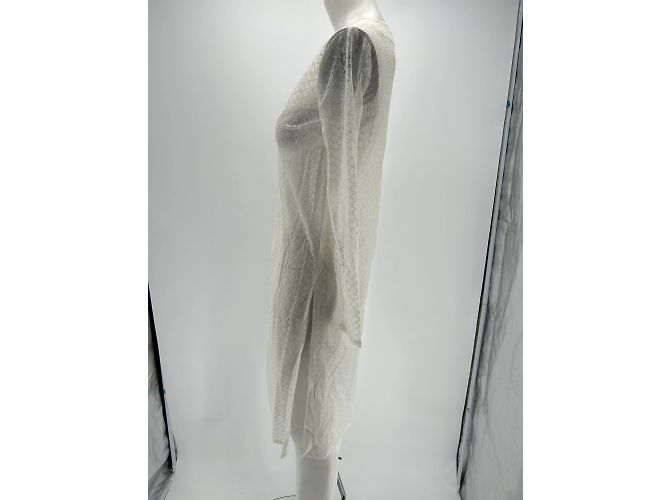 Autre Marque Unsignierte Kleider / Unsignierte Kleider T.International S Polyester Weiß - Ansicht 3