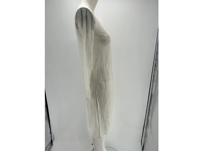 Autre Marque Unsignierte Kleider / Unsignierte Kleider T.International S Polyester Weiß - Ansicht 4