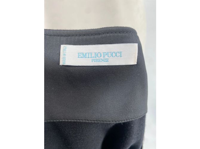 Emilio Pucci Kleider T.FR 36 Wolle Schwarz - Ansicht 5