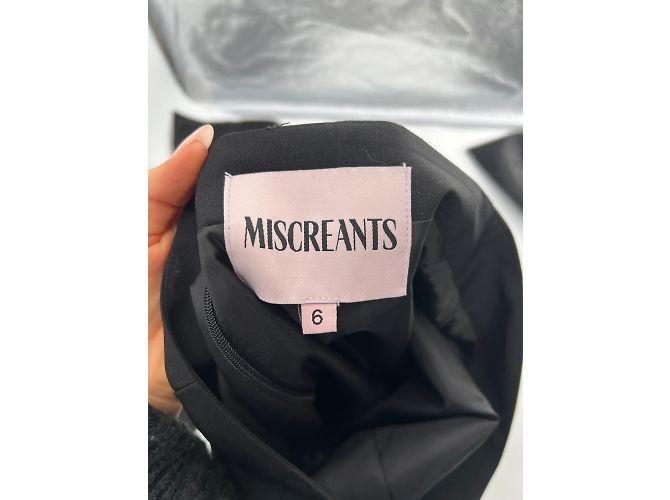 Autre Marque Miscreants London Kleid T.UK 6 Polyester Schwarz - Ansicht 3