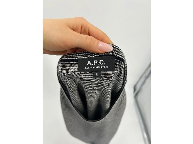 APC Strickwaren und Sweatshirts T.International S Wolle Grau - Ansicht 3