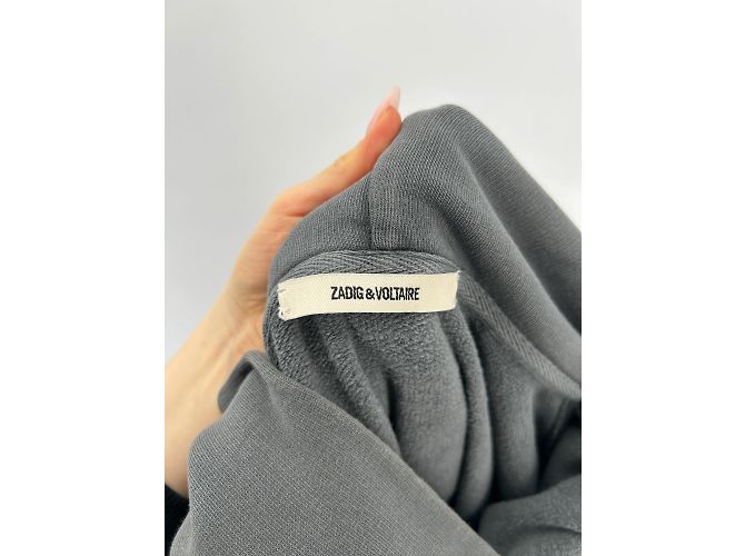 Zadig & Voltaire Strickwaren & Sweatshirts T.International S Baumwolle Grau - Ansicht 3