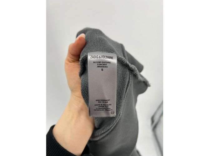 Zadig & Voltaire Strickwaren & Sweatshirts T.International S Baumwolle Grau - Ansicht 4