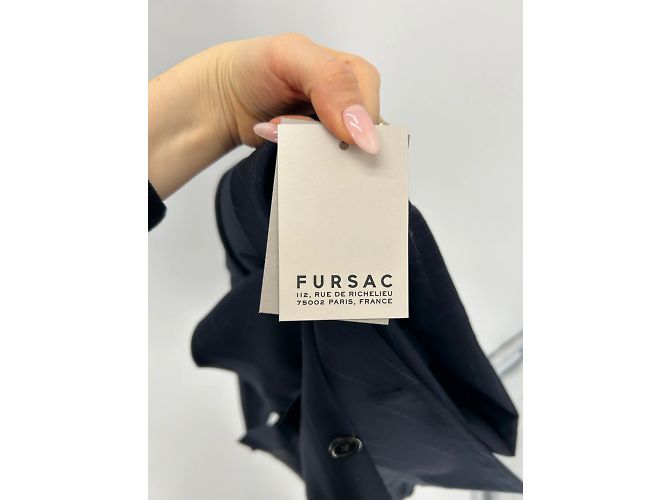 Autre Marque De Fursac Jacken T.FR 44 Polyester Marineblau - Ansicht 4