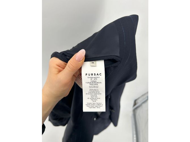 Autre Marque De Fursac Jacken T.FR 44 Polyester Marineblau - Ansicht 6