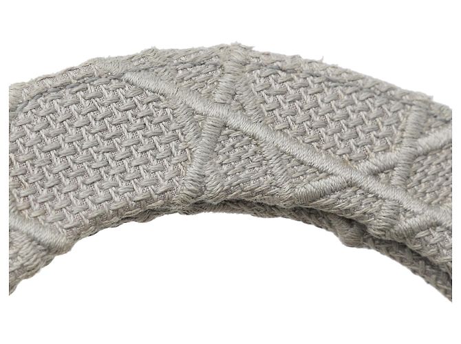 Dior Gray Medium Embroidered Canvas Cannage Lady D Lite - vista 21