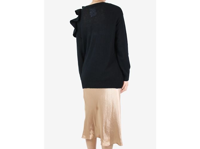 Valentino Pull noir col V à volants - taille S - vue 2