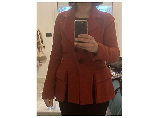 Vintage Karl Lagerfeld Jacke Rot - Ansicht 5