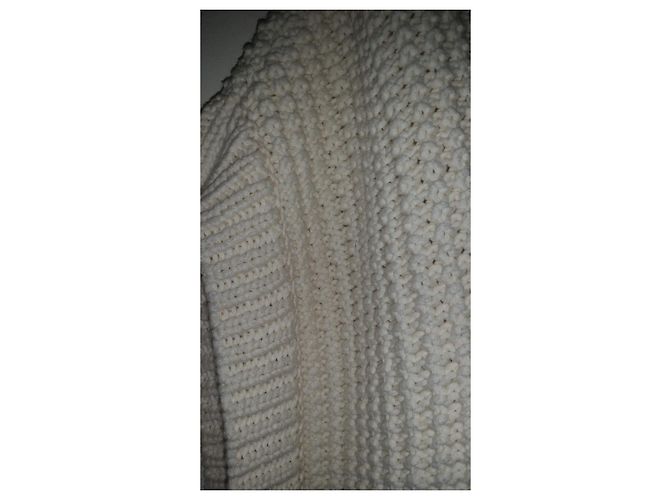 Autre Marque Marie Sixtine Cape Weste Ecru Baumwolle Aus weiß - Ansicht 9