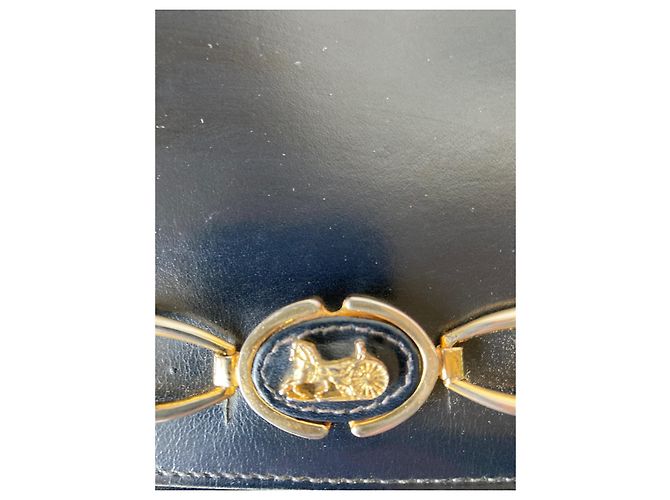 Borsa a mano Céline Horse Carriage in pelle nera Nero - vista 14